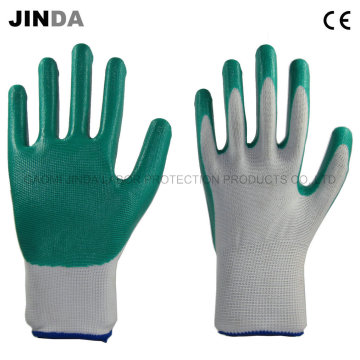 Nitrilo revestido de mano de obra industrial de seguridad guantes de seguridad (NS007)